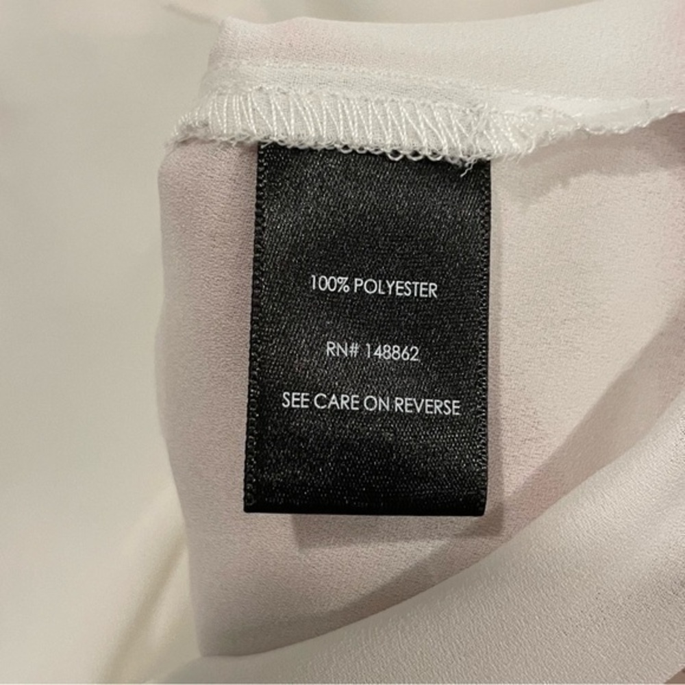 Torrid | Semi Sheer White Chiffon Blouse - Picture 13 of 15
